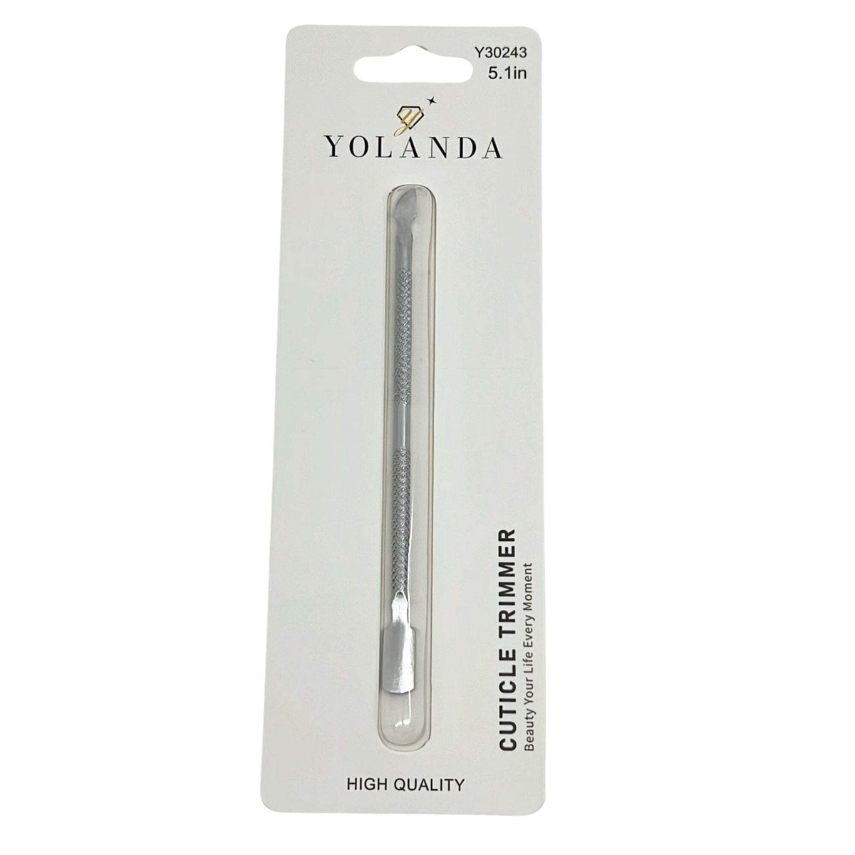 Stainless Steel Cuticle Pusher Remover for Nail Care - 1 Pack