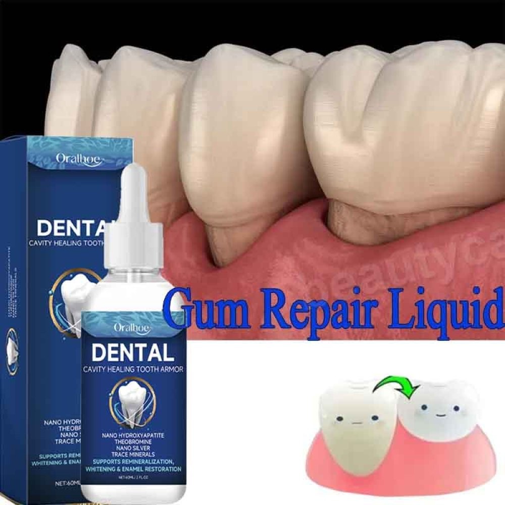 Dental Cavity Healing Serum with Enamel Restorative Hydroxyapatite 60ml - Tooth Armor & Sensitive Relief