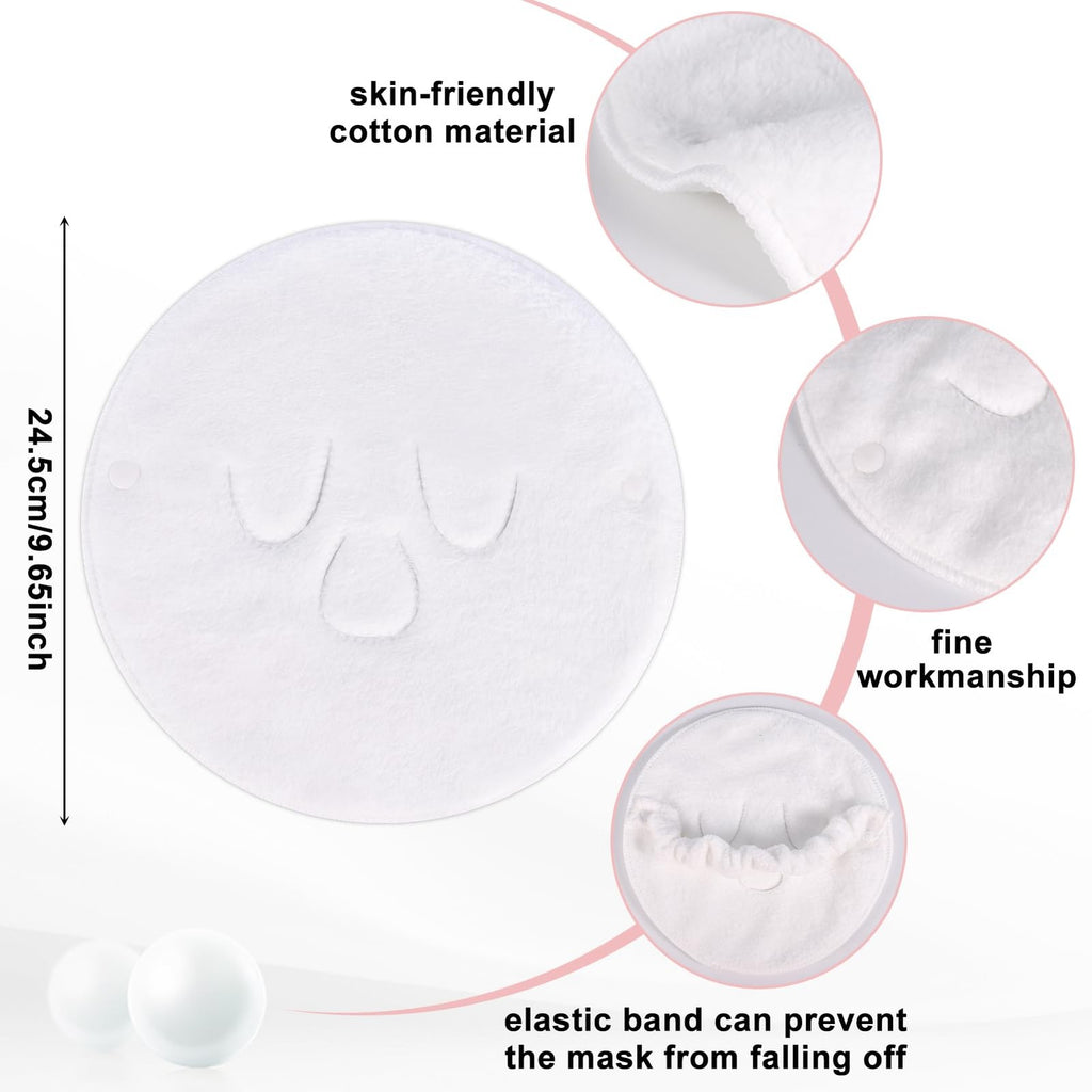 Reusable Face Steaming Towel Set - Hot Cold Compress Spa Towels for Skin Care
