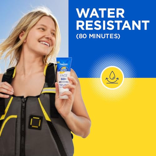 Coppertone Sport Face Sunscreen SPF 60 Clear No White Residue 2.5 Fl Oz