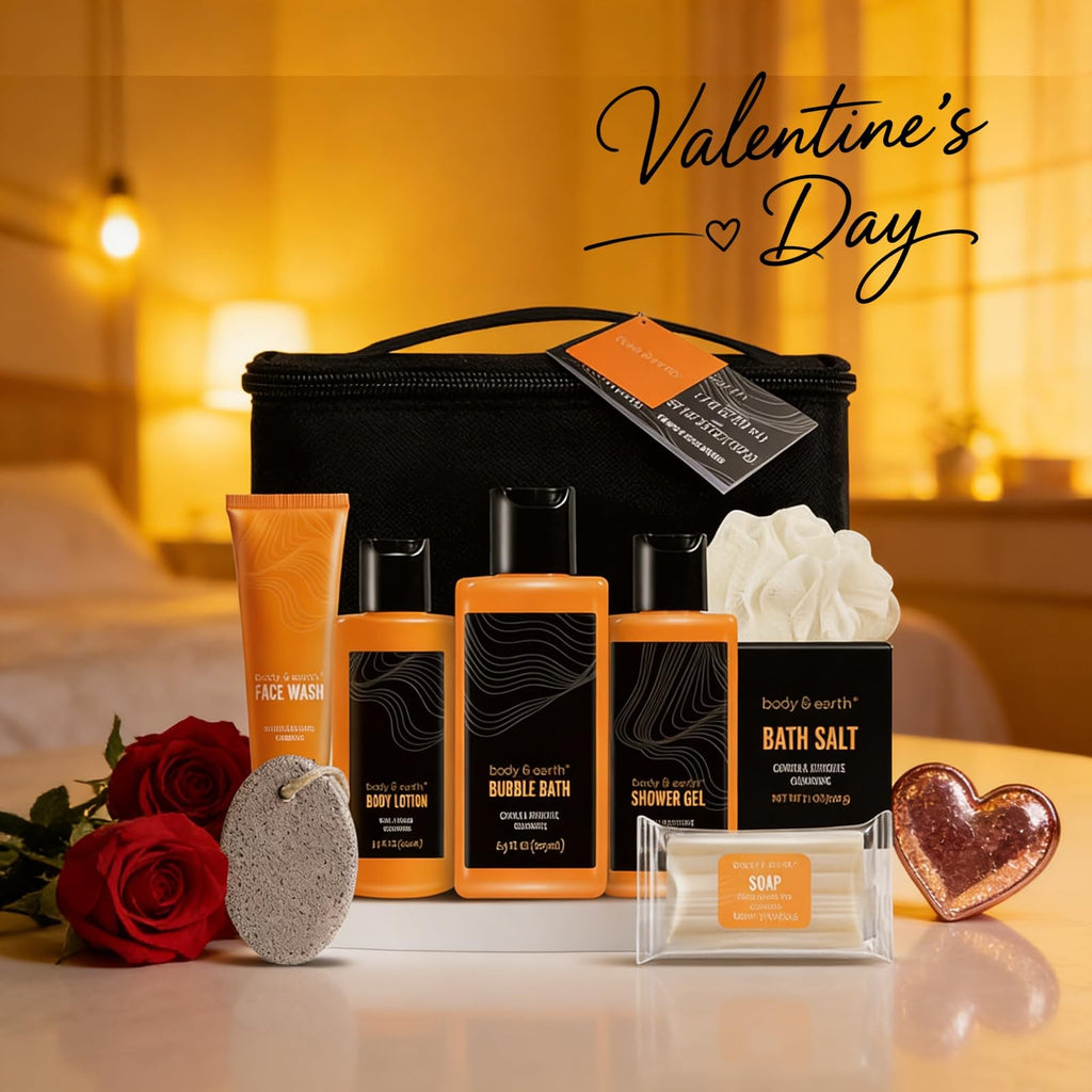 Men's Citrus Spa Gift Set - 8 Piece Body & Skin Care Gift Basket