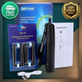 Rechargeable Electric Toothbrush for Adults with 4 Brush Heads - Black Rotary Oral Care