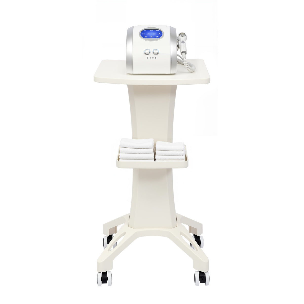 Beauty Salon Rolling Cart with 4 Wheels, Floor Standing Instrument Storage