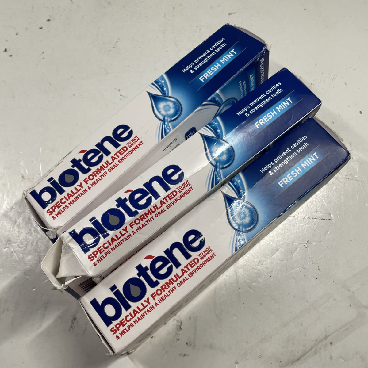 Biotene Fluoride Toothpaste Fresh Mint 4.3oz Pack of 3 - Oral Care