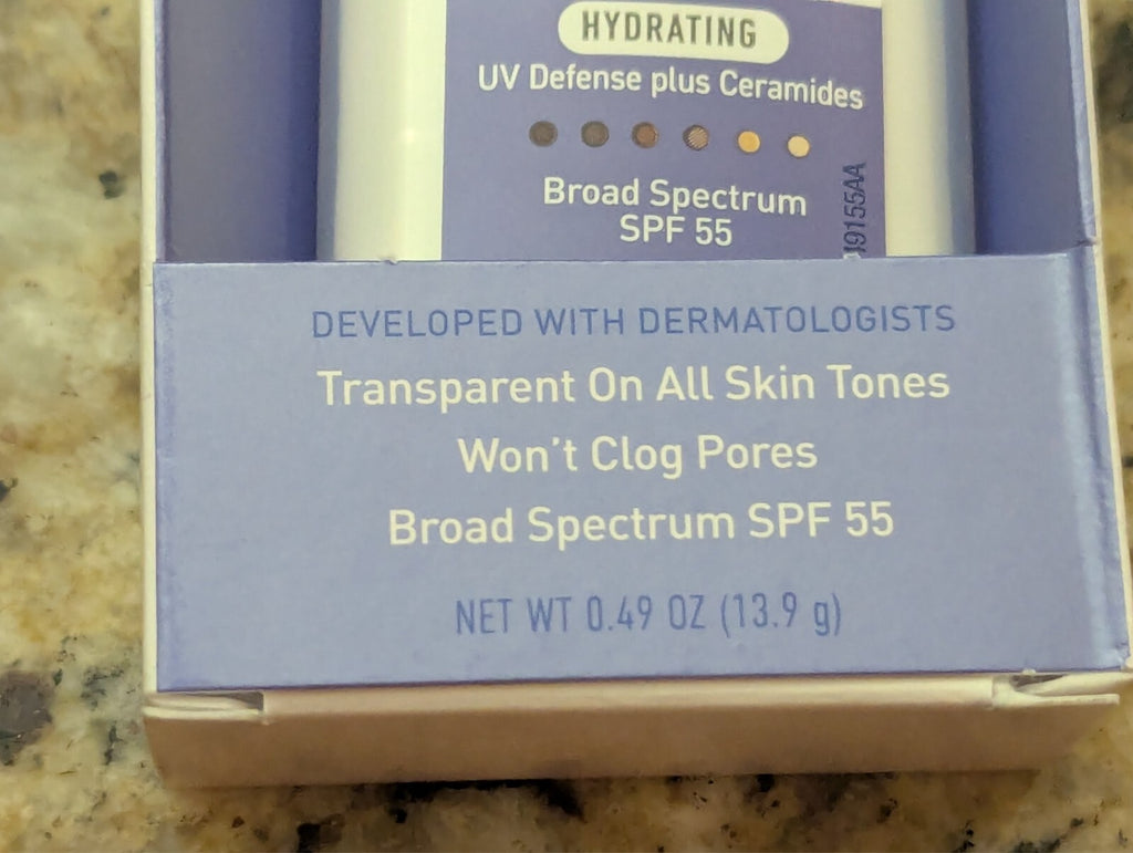 SPF 55 Sunscreen Face Stick - Travel Size, Hydrating, Broad Spectrum