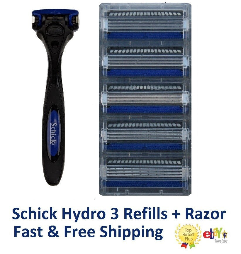 Schick Hydro 3 Razor Blade Refills - 5 Pack for Compatible Razors