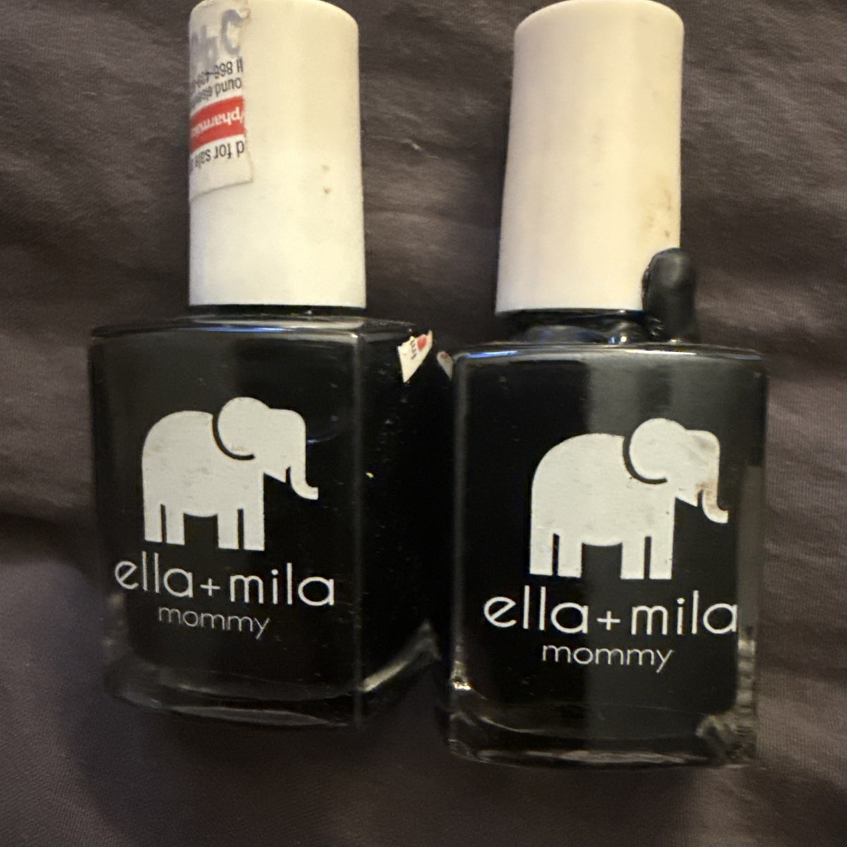 Ella+Mila Quick Dry Black Nail Polish - Professional 2-Pack