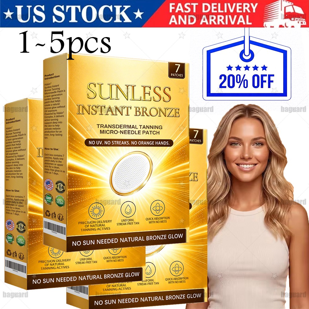 Sunless Natural Glow Tanning Patches for Healthy Bronze Skin - 1-5PCS