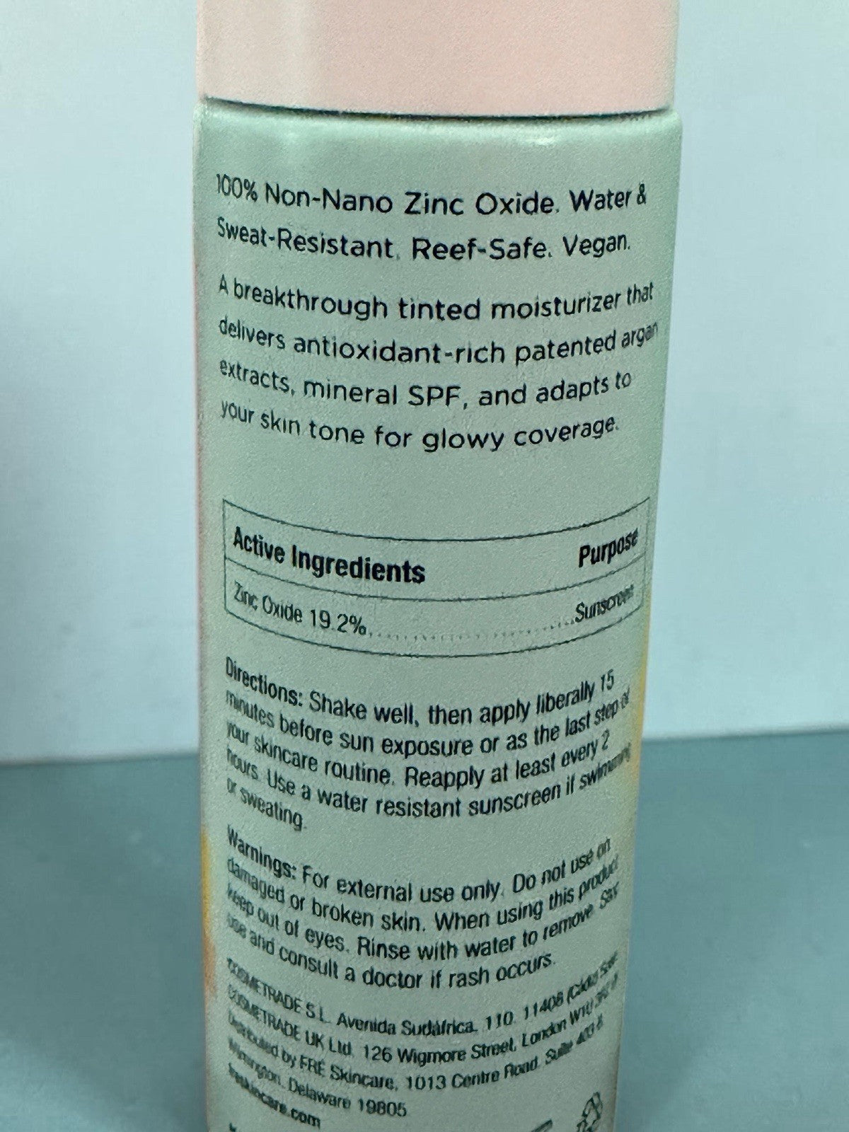 Fre Glow Me Light Medium Tinted Mineral Sunscreen SPF 30 - Hydrating Moisturizer