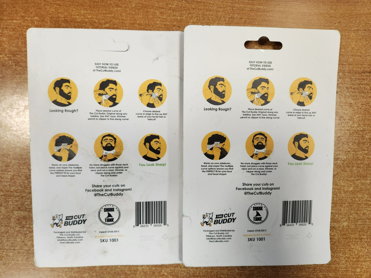 2 Pack Beard & Hairline Shaping Guide Tool - Precision Trimming