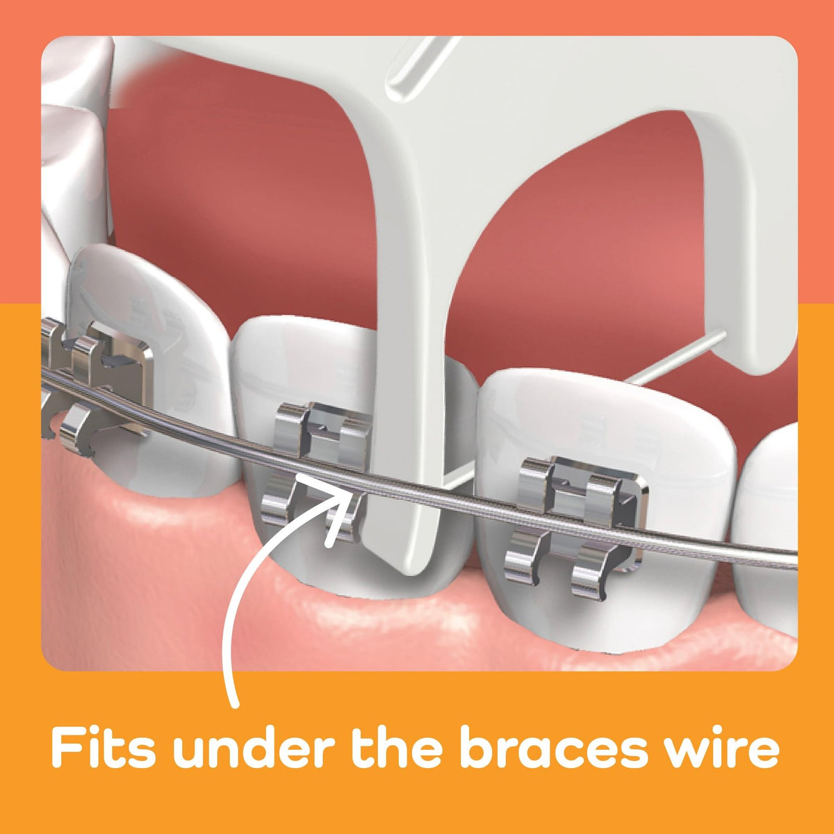Orthodontic Dental Floss Picks Unflavored 36 Count Pack of 4 for Braces