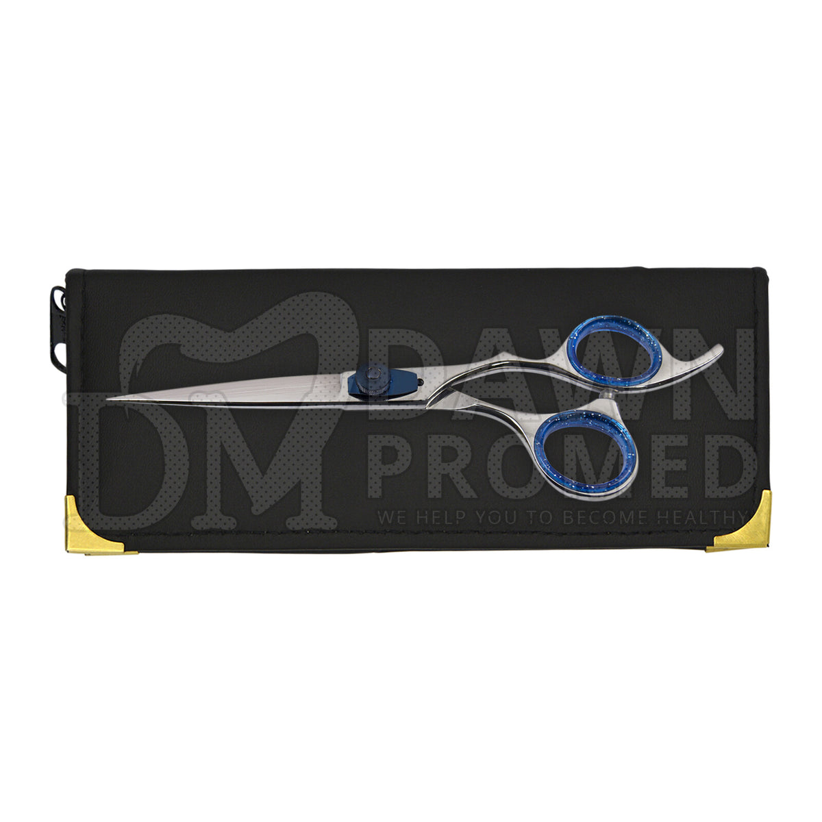 Professional Hair Cutting Scissors 6.5" Razor Edge Barber Shears with Blue Tension Screw