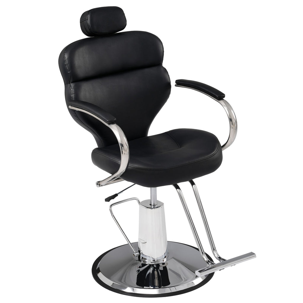 Hydraulic Reclining Barber Chair with Footrest for Salon Hair Styling Spa