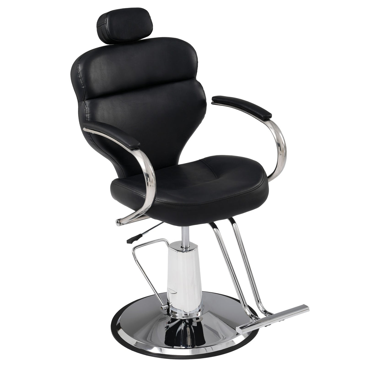 Hydraulic Reclining Barber Chair with Footrest for Salon Hair Styling Spa