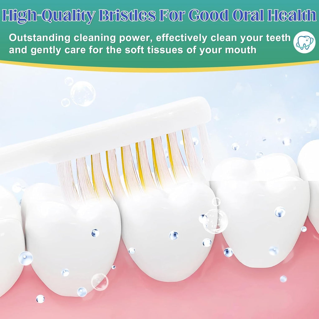 Disposable Travel Toothbrushes Bulk Pack - 60 Individually Wrapped Hygiene Brushes