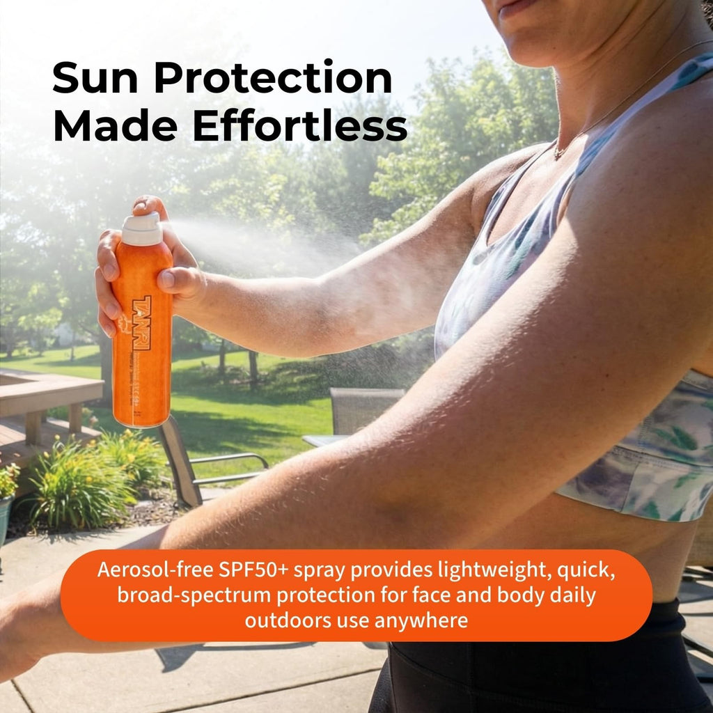 Reef Safe Sunscreen Spray SPF 50+ Broad Spectrum Face & Body 6 Fl Oz