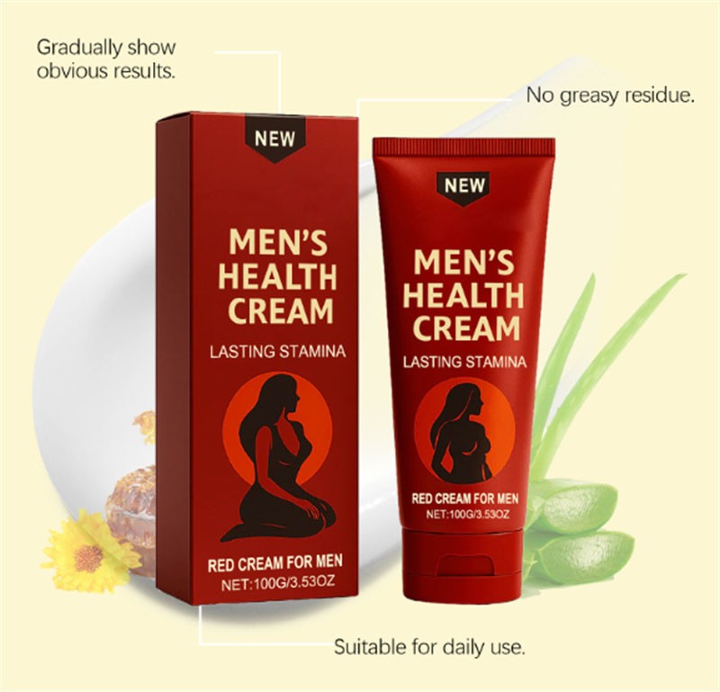 Men's Health Revitalizing Cream - Vitality & Stamina Boost, Soothes Skin