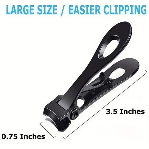 Wide Jaw Nail Clippers Stainless Steel for Thick Nails - Manicure & Pedicure Tool