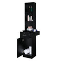 Wall Mount Hair Styling Salon Station with Drawer and Shelves