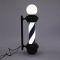 Black & White Rotating LED Barber Pole Light Wall Sign 20W Waterproof 27in
