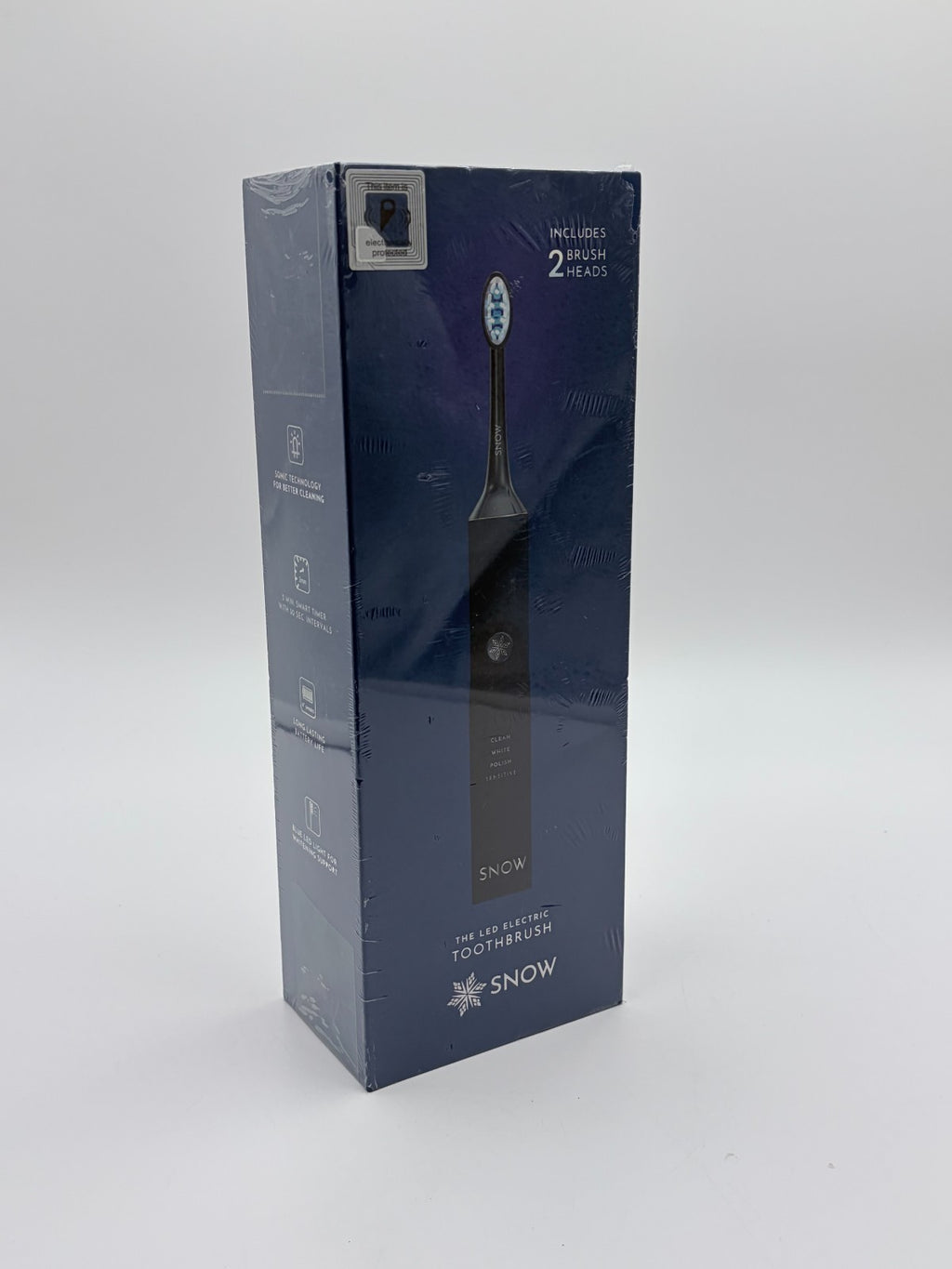 Electric Toothbrush with Sonic Technology & LED Whitening - Rechargeable, 2 Brush Heads