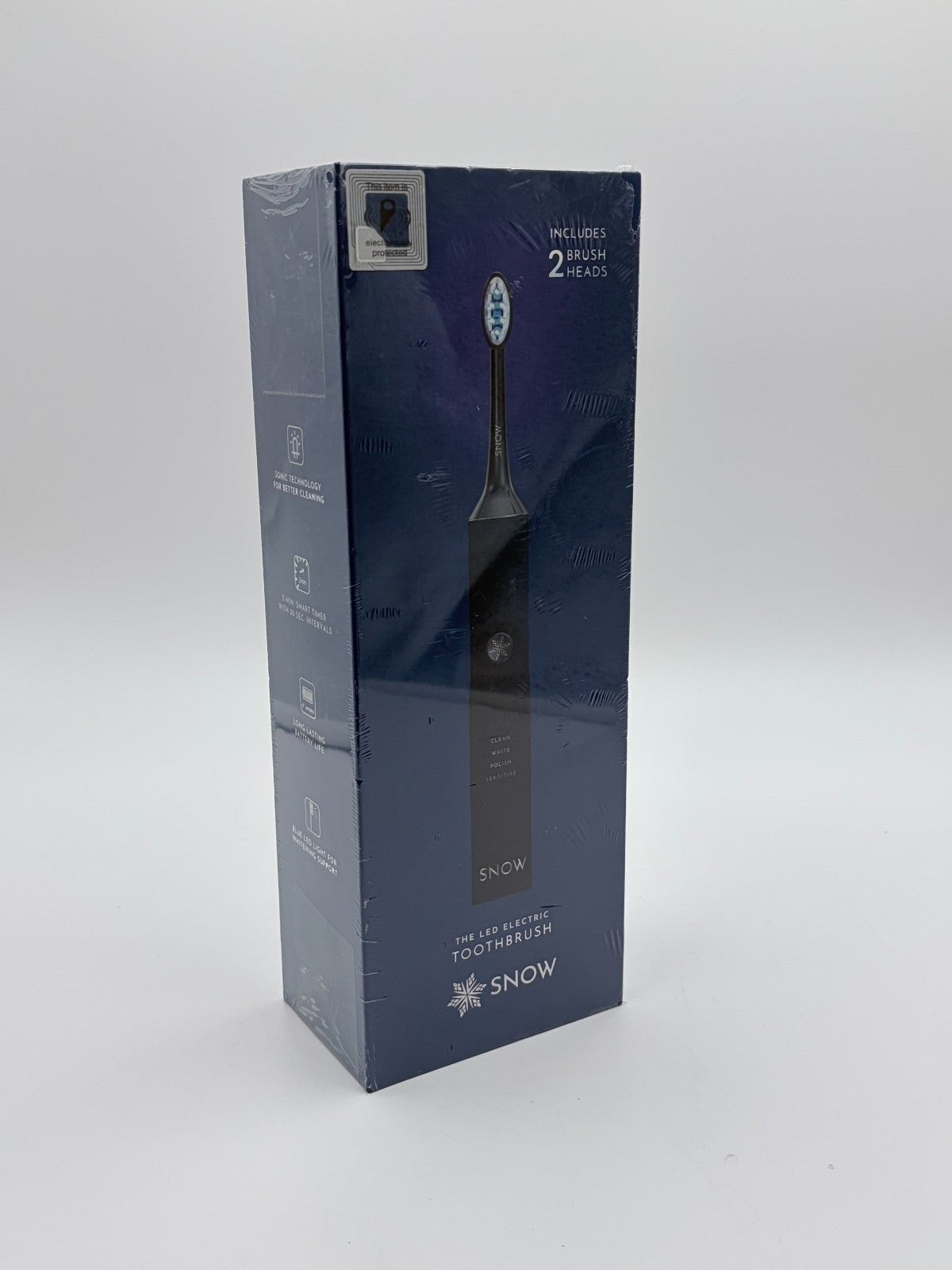 Electric Toothbrush with Sonic Technology & LED Whitening - Rechargeable, 2 Brush Heads