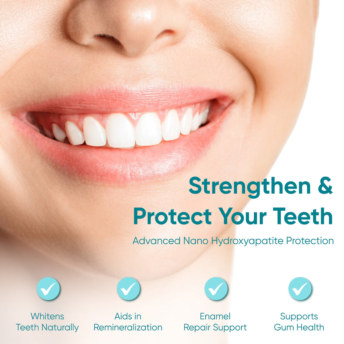 Remineralizing Fluoride-Free Toothpaste with Nano Hydroxyapatite - Natural Oral Care