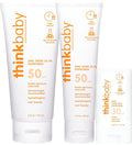 Baby Sunscreen Lotion SPF 50 & SPF 30 Duo Natural Mineral Safe & Water-Resistant