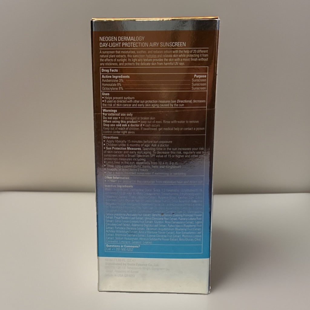Neogen Derm Day Light SPF 50 Sunscreen 50ml - Airy, Broad Spectrum Protection