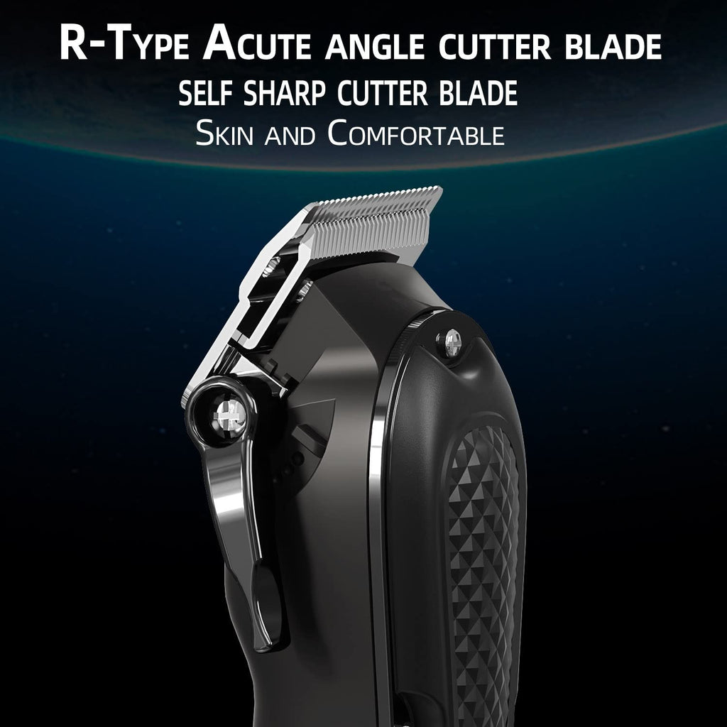 Cordless Hair Clippers for Men Barber Grooming Kit with Adjustable Gears