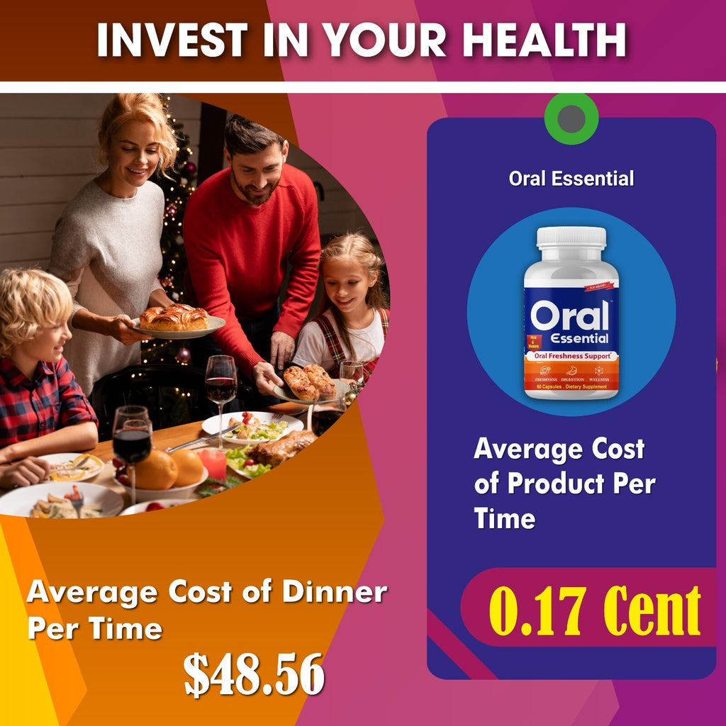 Probiotic Oral Care for Bad Breath - 60 Pills Natural Freshness