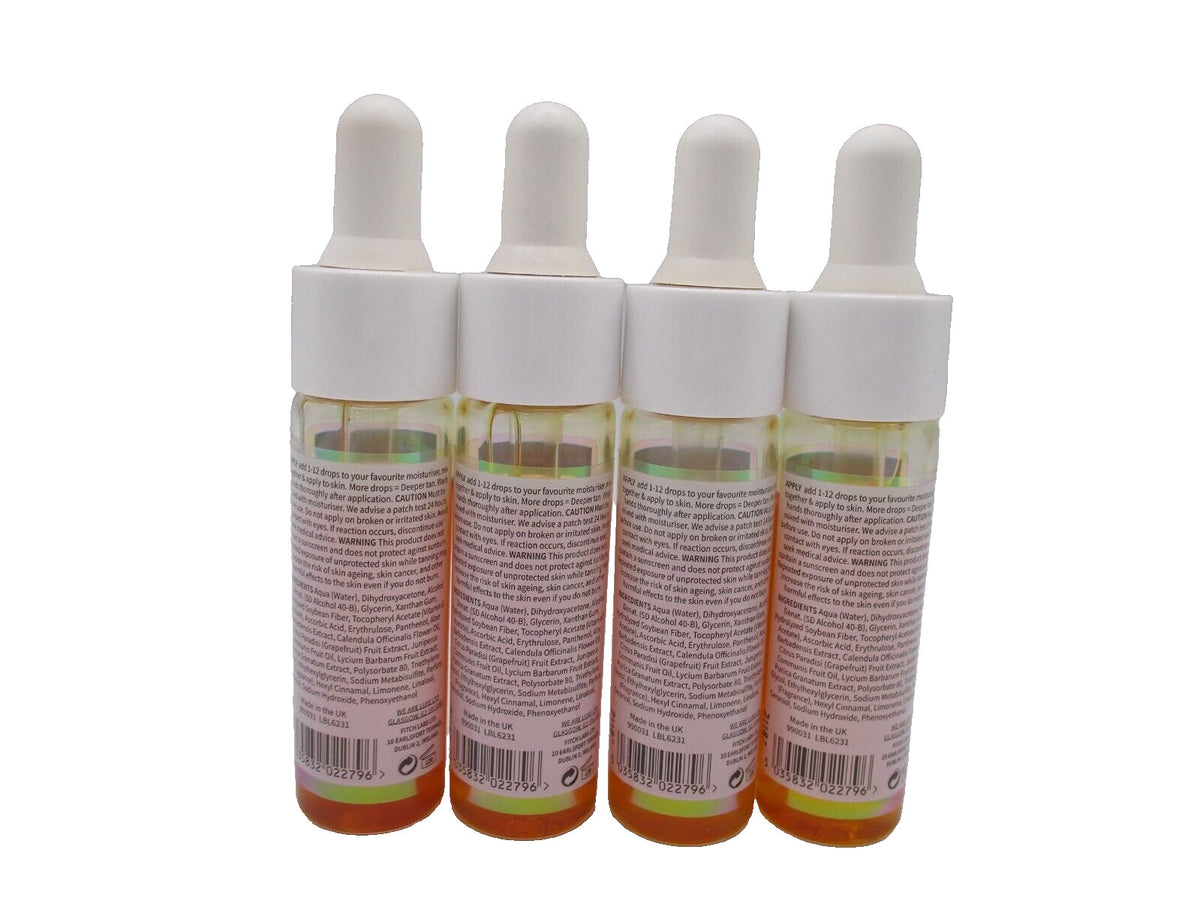 Self Tanning Face & Body Drops Lot - Medium Shade, 4 Pack