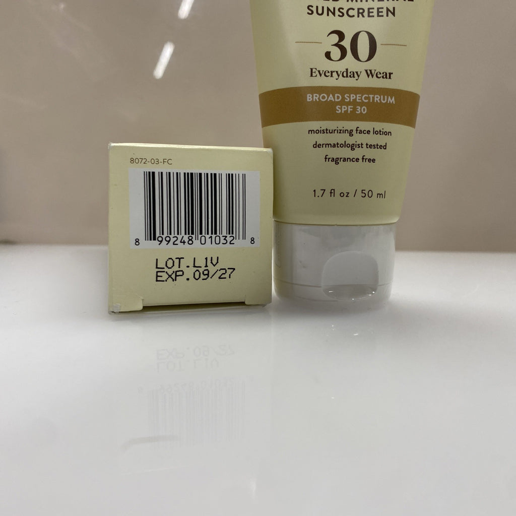 Mineral Sunscreen SPF 30 Tinted Face Sunscreen with Sheer Finish - Sealed