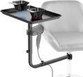 Chair Mounted Hair Tray with Magnetic Bowls and Dryer Holder for Salon & Barber