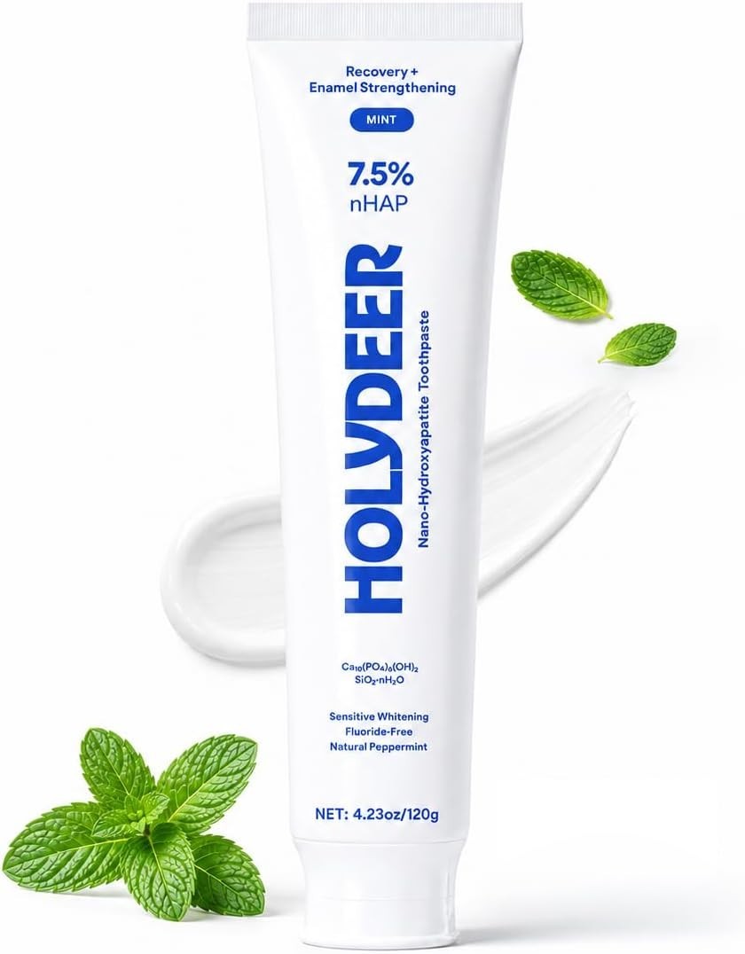 Nano-Hydroxyapatite Toothpaste Mint 7.5% Fluoride-Free Sensitive Whitening