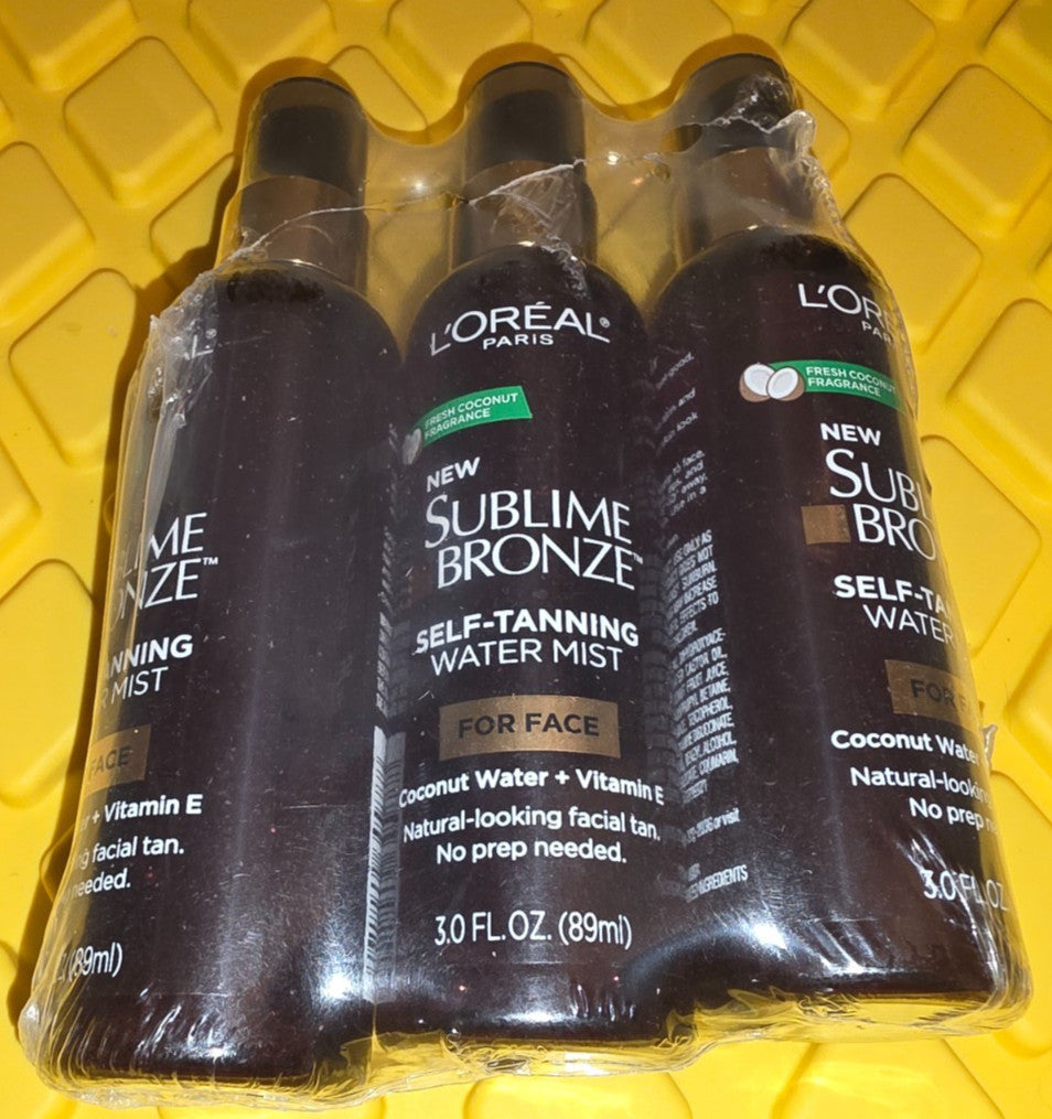 Self Tanning Facial Mist - 3 Pack, Hydrating Sunless Tan Spray