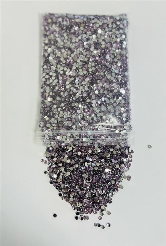 Multicolor 3mm Flat Back Crystal Rhinestones for Crafting & Nail Art - 5 Pack