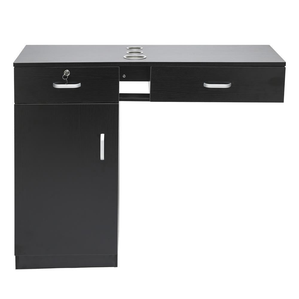 Wall Mount Hair Salon Lockable Storage Cabinet with Drawers