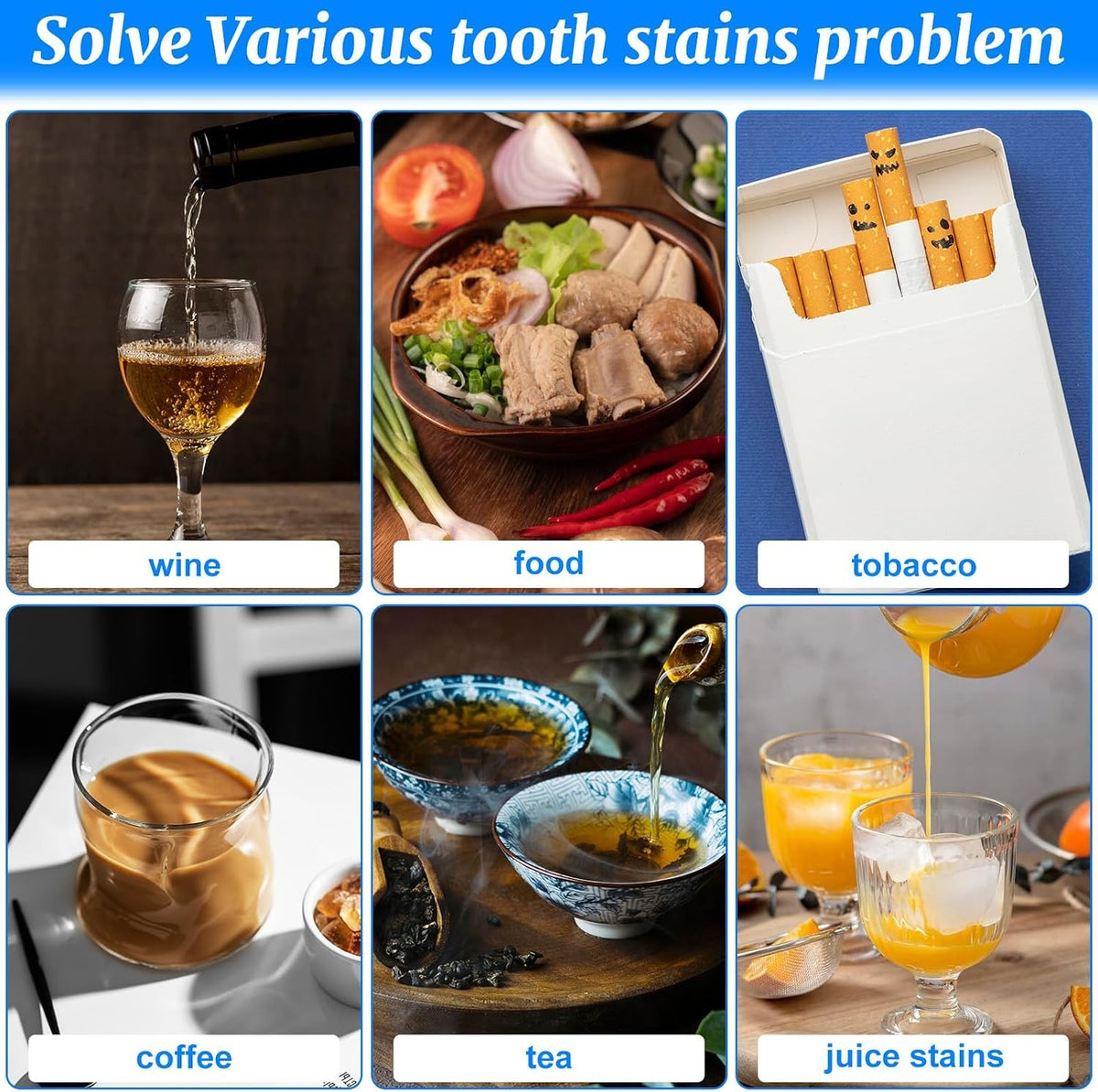 4 Pack Dental Tooth Stain Removers & Plaque Erasers for Oral Care