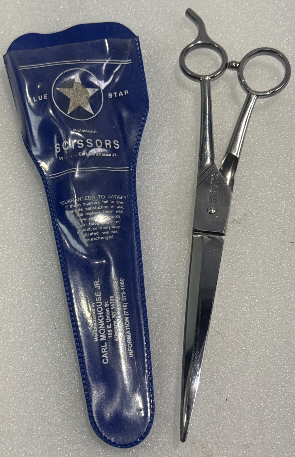 Professional Hair Cutting Shears Scissors Stainless Steel Silver Tone