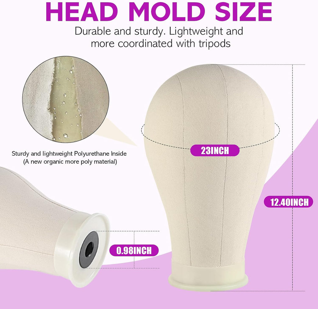 Wig Stand Mannequin Head with Tripod for Wig Styling and Display