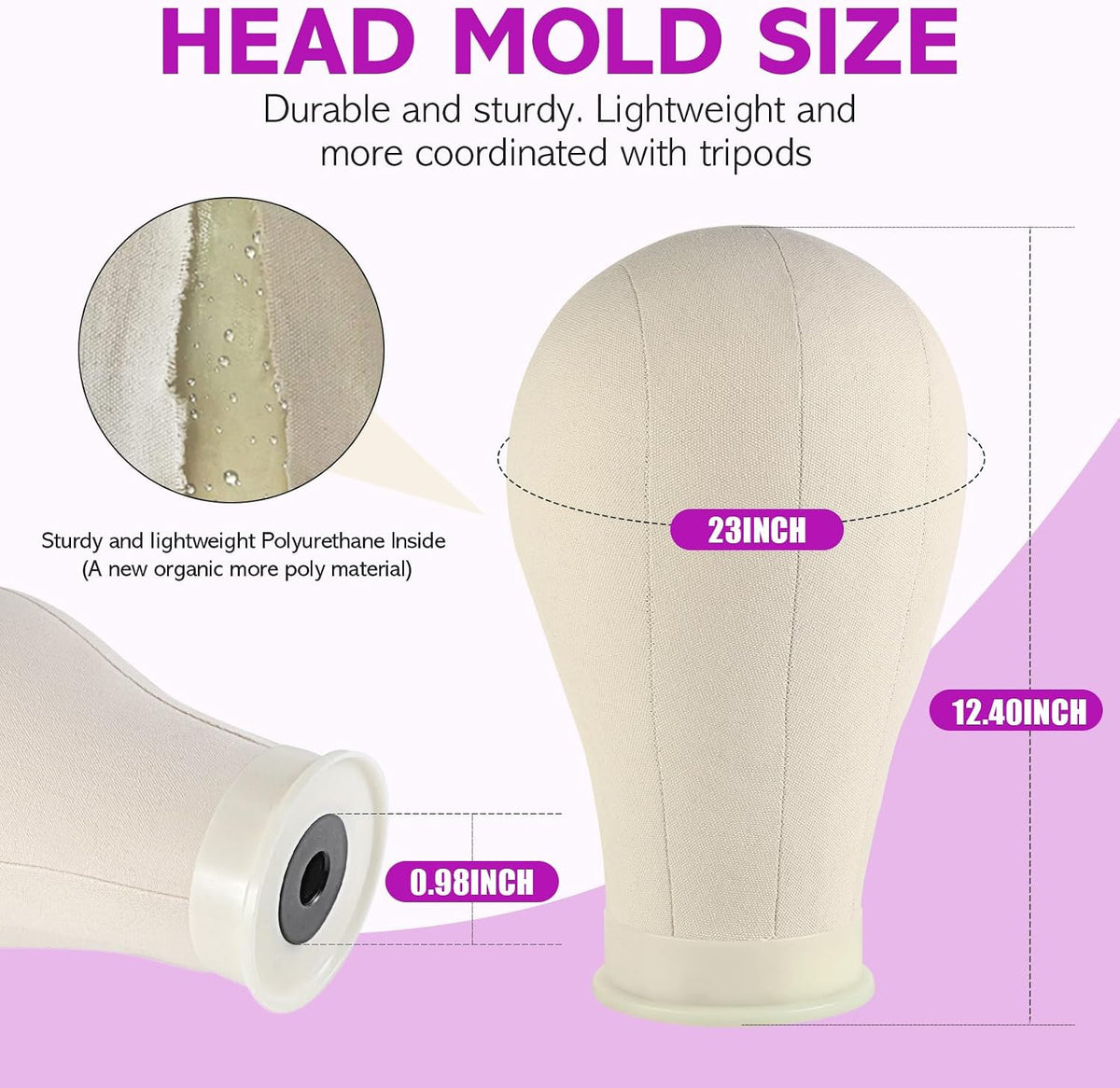Wig Stand Mannequin Head with Tripod for Wig Styling and Display
