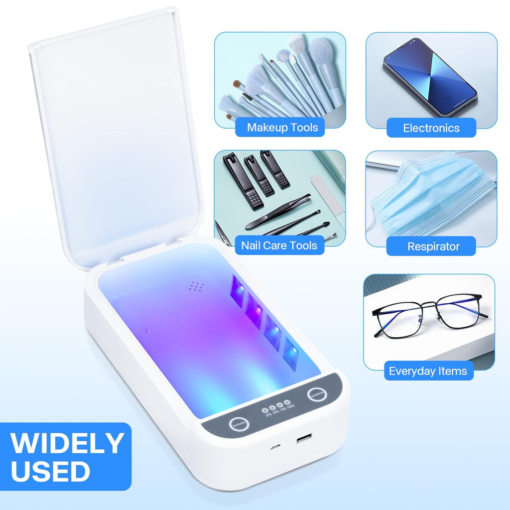 Portable Blue Light Nail Tool Sterilizer USB UV Sanitizer for Manicure Tools
