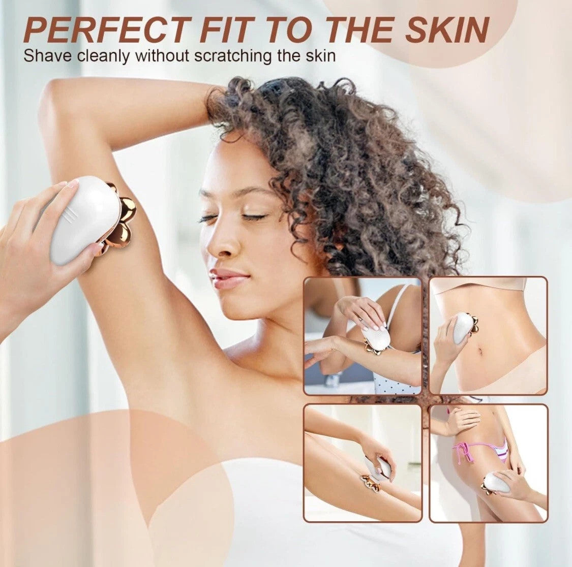 5-in-1 Women's Electric Shaver & Trimmer Kit - Waterproof Rechargeable Facial & Body Grooming