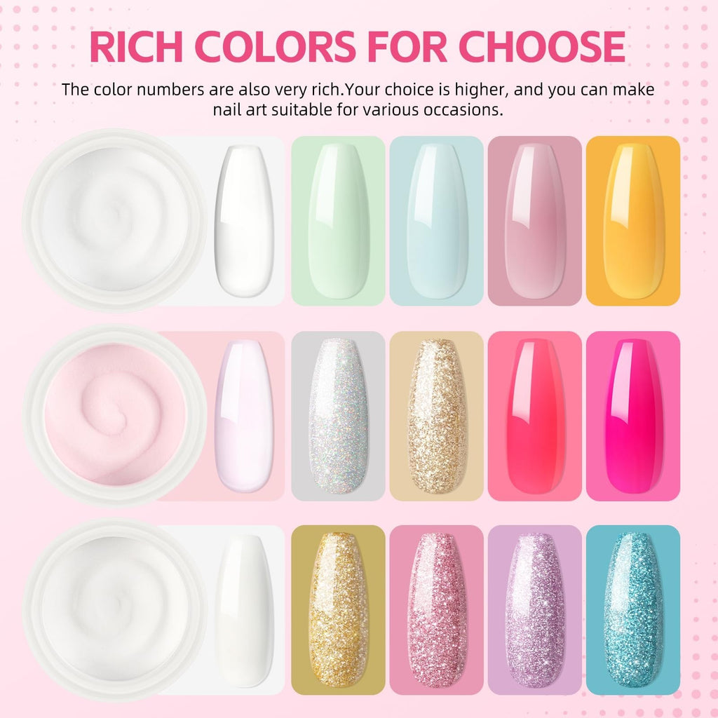 Acrylic Nail Kit for Beginners with Drill and UV Light - Complete Salon-Quality Set