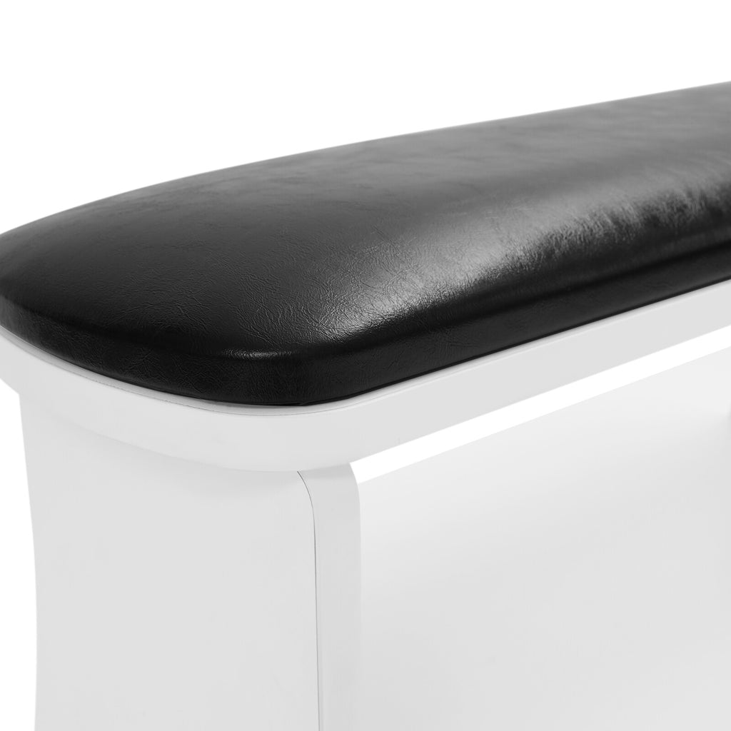 3-Tier Portable Salon Trolley Cart for Nails and Foot Care Black