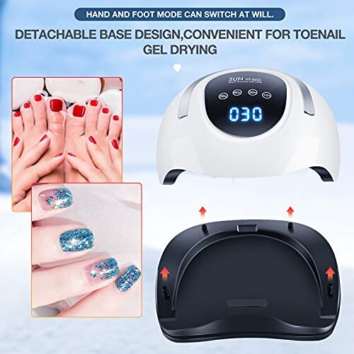 220W LED UV Nail Dryer with LCD Touch Screen for Gel Polish Fast Curing