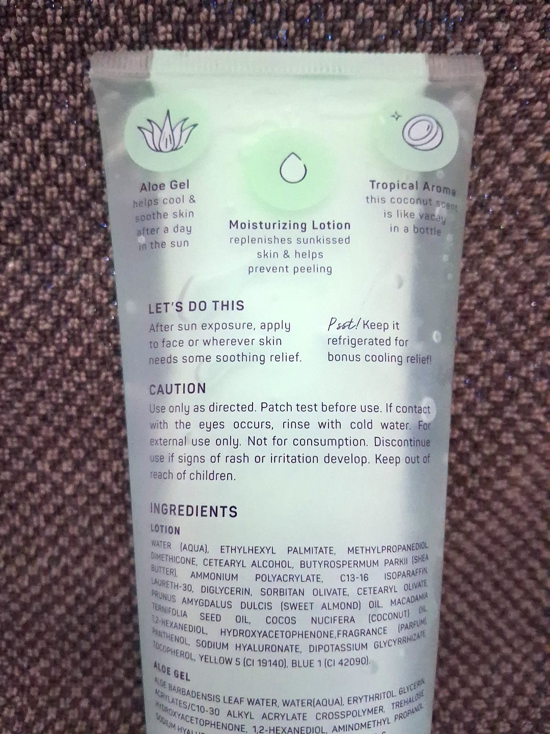 After Sun Gel Lotion - 2-in-1 Sun Therapy Hydrating Skin Care 7.05 fl oz