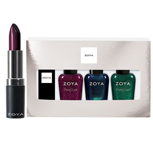 Lipstick & Nail Polish Gift Set - Midnight Dreams 4-Piece Lip & Nail Kit