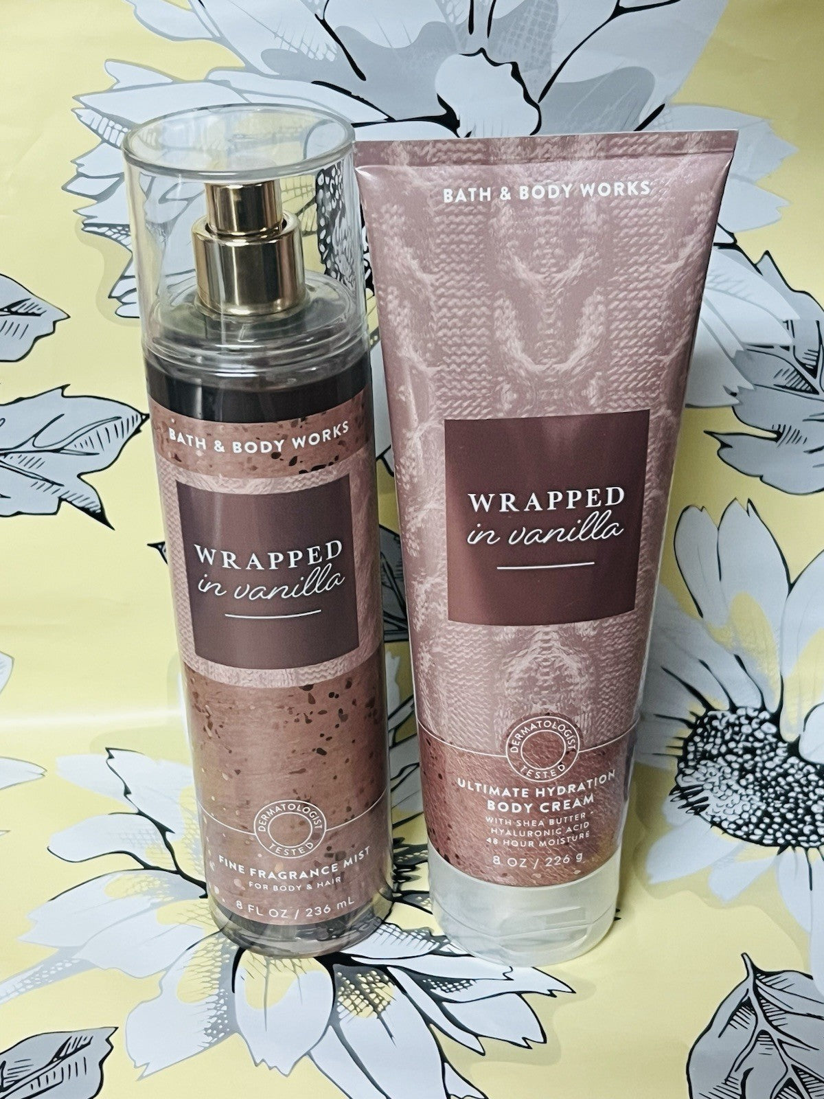 Bath & Body Works Wrapped In Vanilla Mist Cream